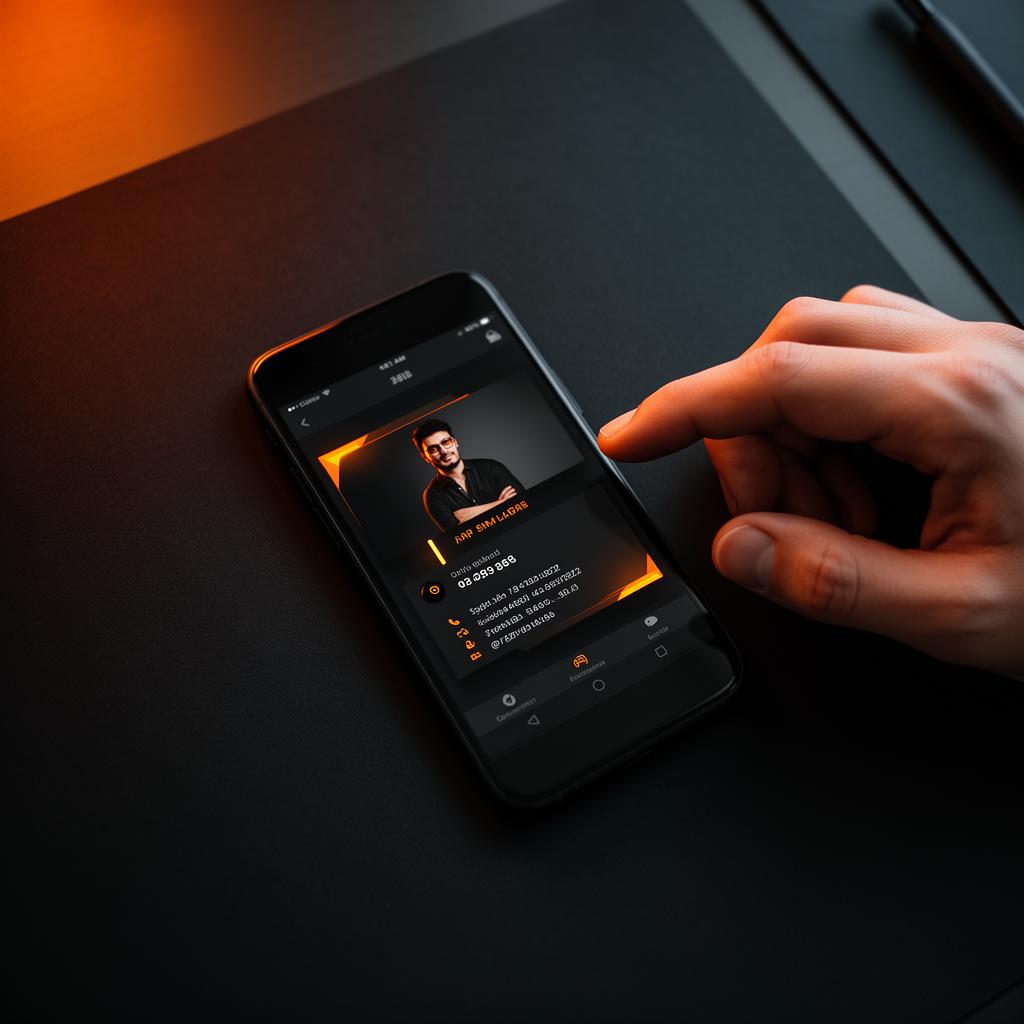 Phone sharing digital business card